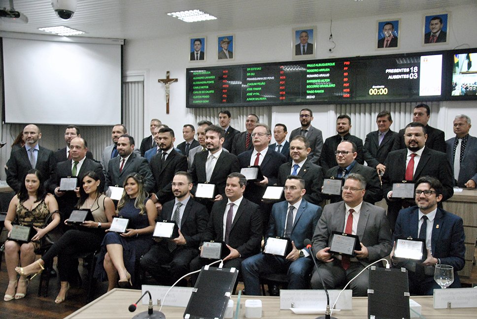 Advogados homenageados na câmara municipal de Sobral