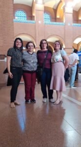 Emanuela, Tasia Montenegro, Cristiane e Elaine da Comunidade Rainha da Paz