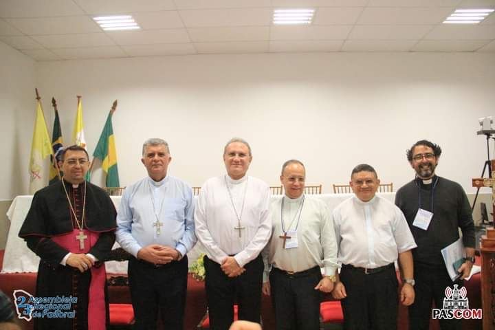 Dom Edmilson Neves, Dom Geraldo, Dom Magnus Henrique, Dom Vasconcelos, Pe. Francisco Magalhães e Pe. Anchieta