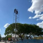 Prefeitura de Sobral realiza manutenção completa da iluminação da Areninha da Margem Esquerda